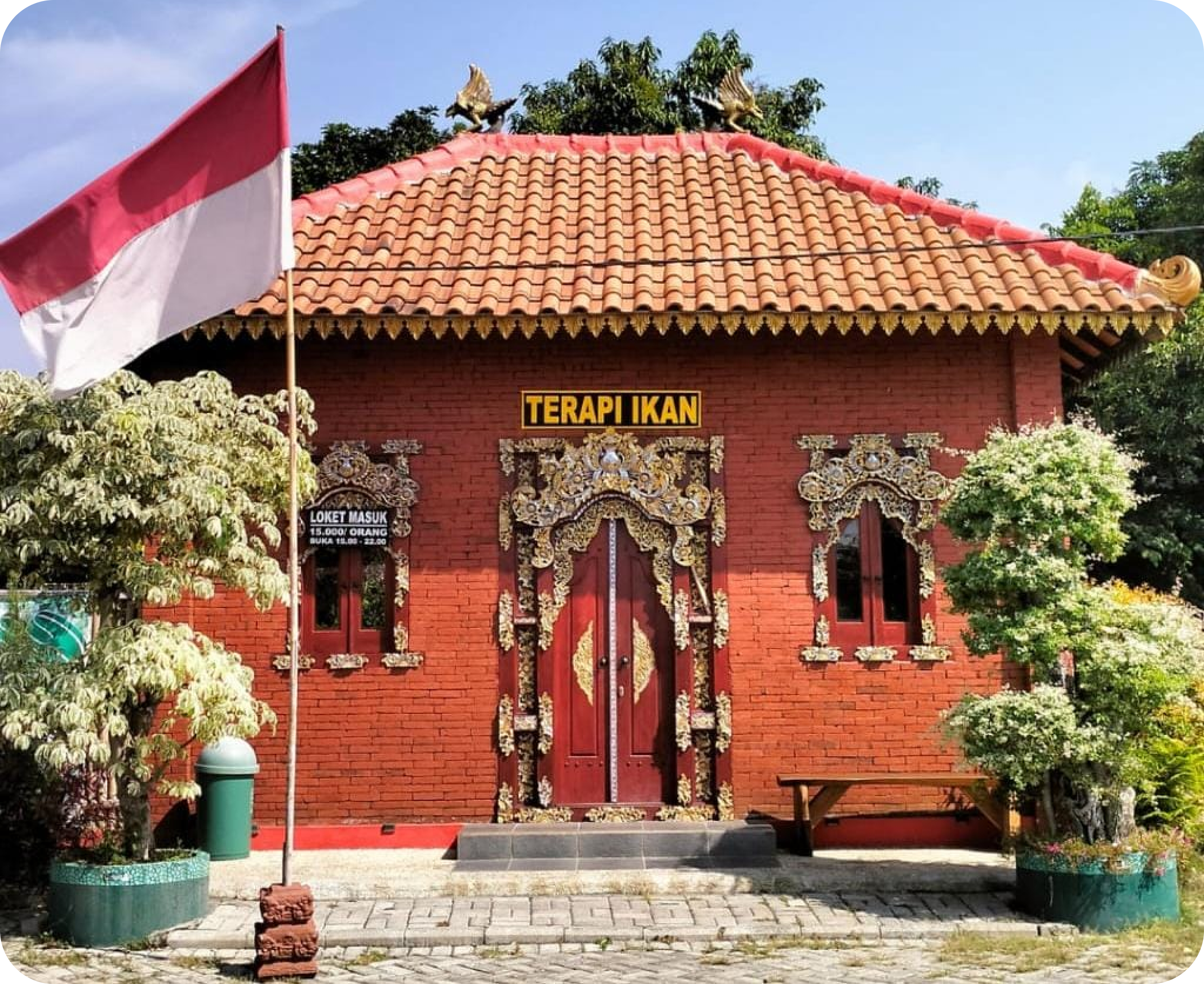 Terapi Ikan - Fasilitas terapi ikan alami di Wisata Air Panas Wong Pulungan